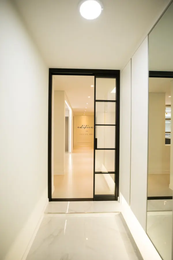 푸르지오 아파트 블랙 철제중문 현관